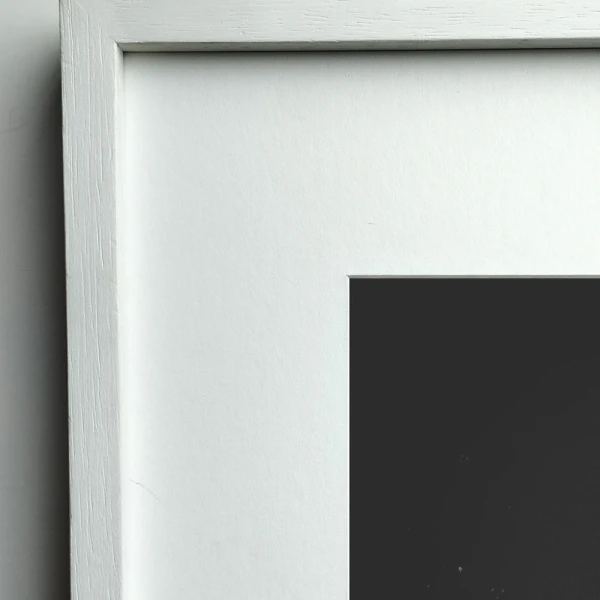 Baccio - Marco en L recto blanco / 90 x 60