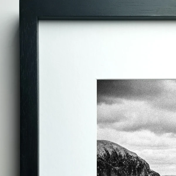 Escollera - Marco en L recto negro / 150 x 100