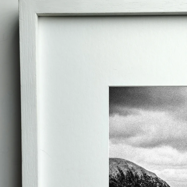 Escollera - Marco en L recto blanco / 90 x 60