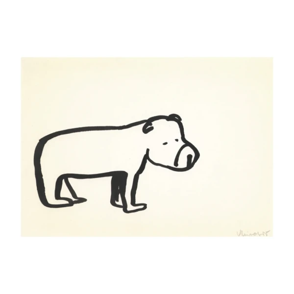 Oso - Marco tipo triangulito blanco liso