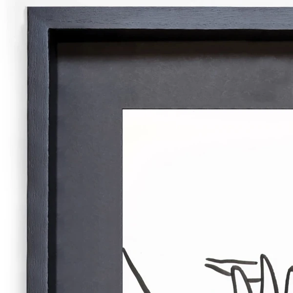 Oh - Marco tipo box negro + passepartout negro