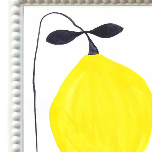 Lemon - Marco de pelotitas blanco