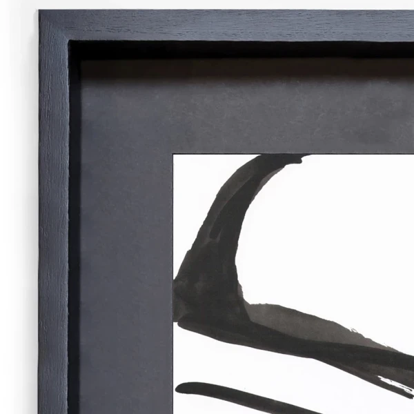 Chino - Marco tipo box negro + passepartout negro