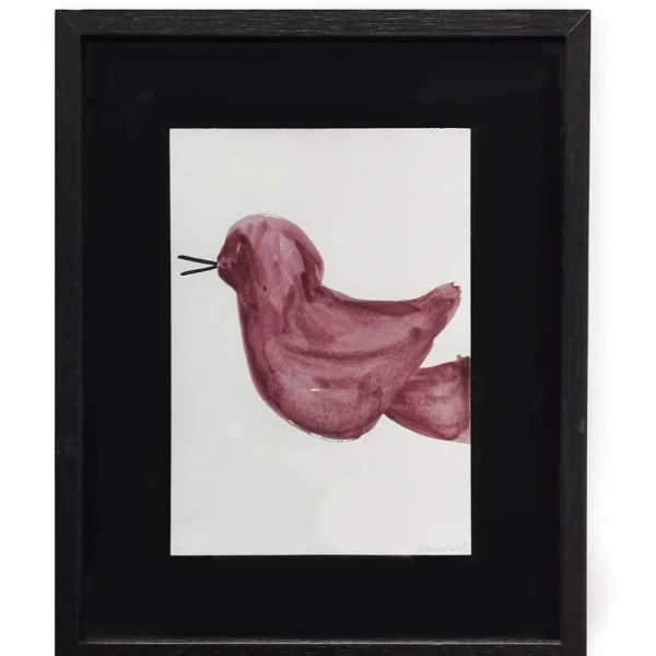 Birdie - Marco tipo box negro + fondo negro