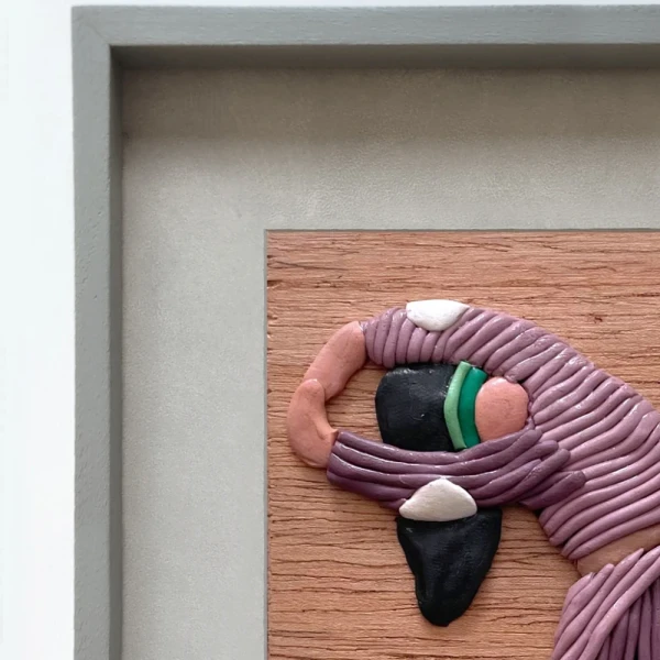 Sentimientos 6 - Marco tipo box gris + fondo gris