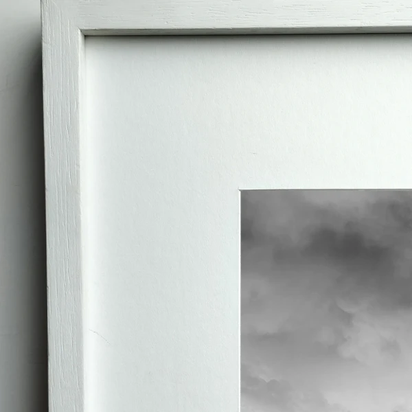 Seismiles - Marco en L blanco mas passepartout blanco