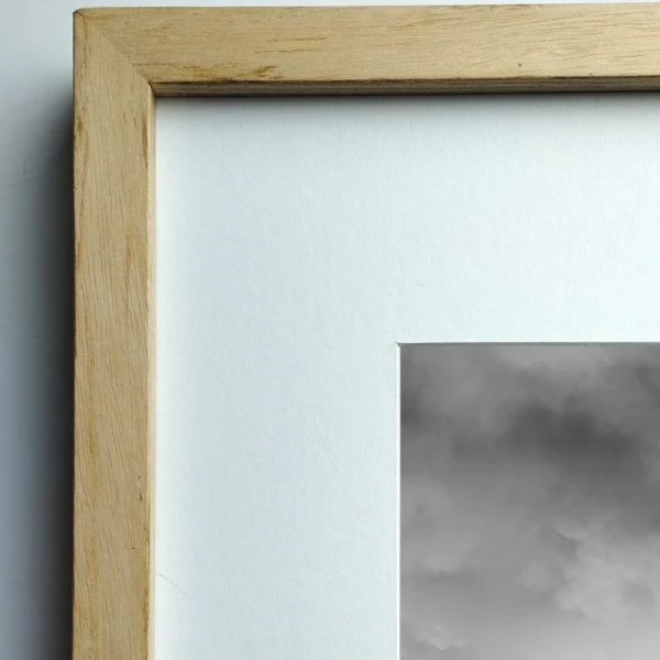 Seismiles - Marcon en L madera mas passepartout blanco