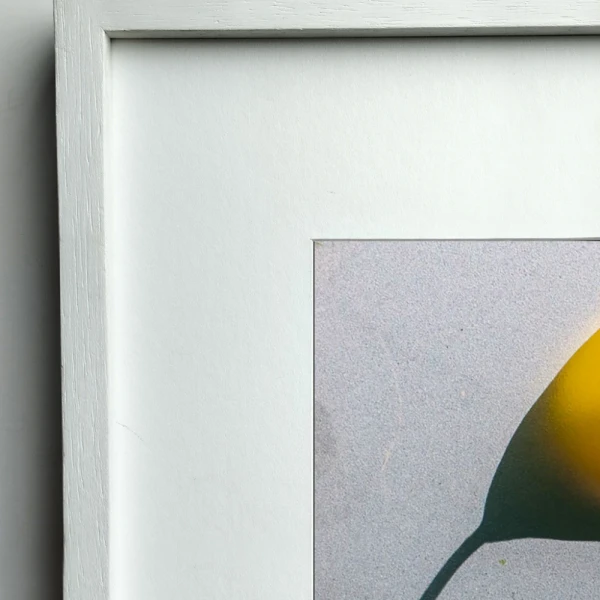 Santa Catalina - Marco tipo L recto blanco con passepartout blanco / 40 x 60