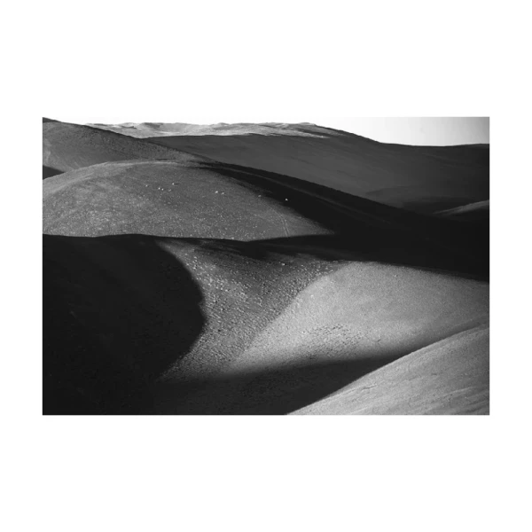 Cordillera - Marco en L blanco con passepartout blanco / 70 x 50