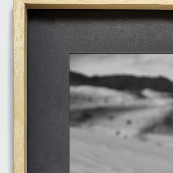 Abaucan - Marco en L madera mas passepartout madera / 70 x 50