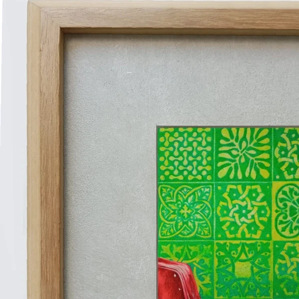 Daniel Prandi II - Marco en L diagonal madera con passepartout