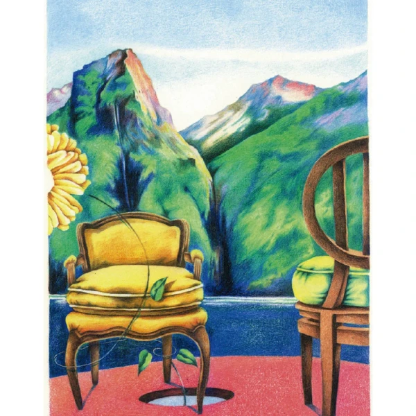 Daniel Prandi VI - Marco tipo box invertida blanca con passepartout