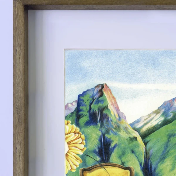 Daniel Prandi VI - Marco tipo box invertida madera con passepartout