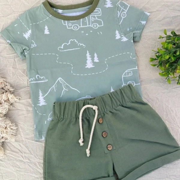SHORT BUHO VERDE SECO