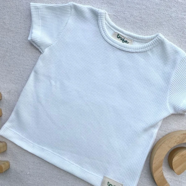 Remera waffle Off White