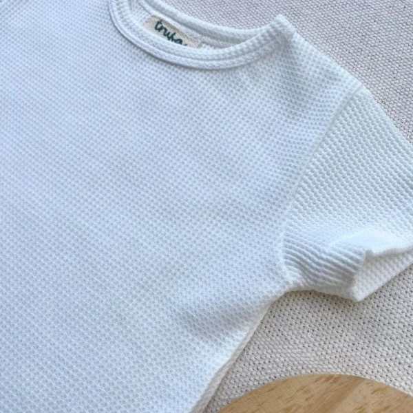 Remera waffle Off White