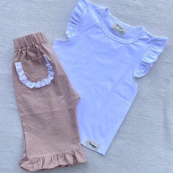 Pantalón volado Rosa