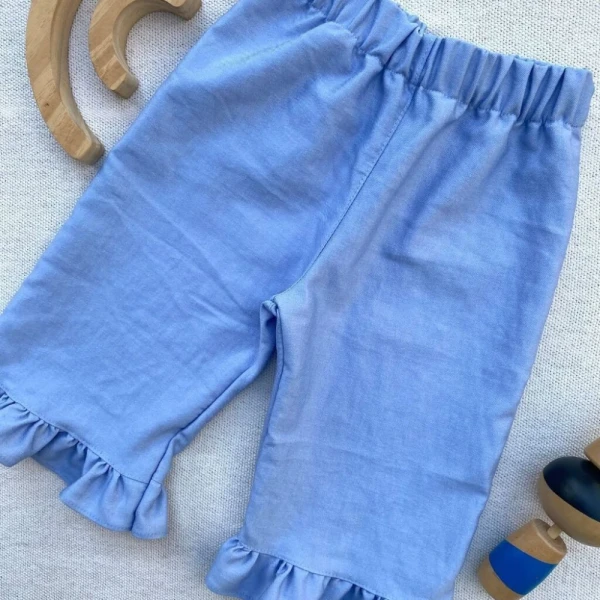 Pantalón volado Simil denim