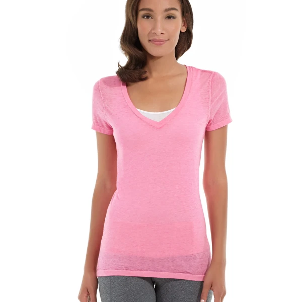 Karissa V-Neck Tee Size XL Color Red