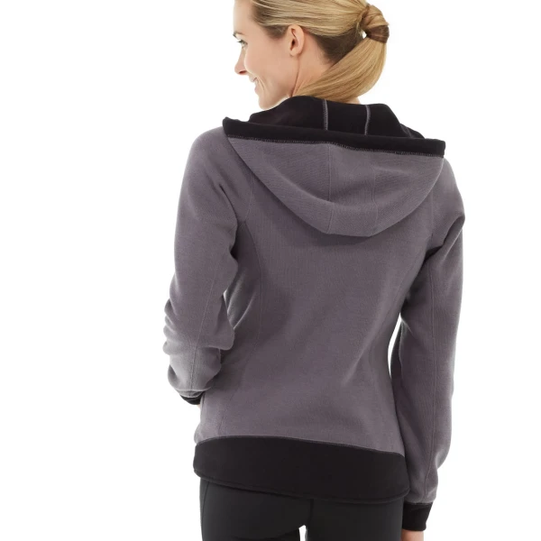 Circe Hooded Ice Fleece Size S Color Gray