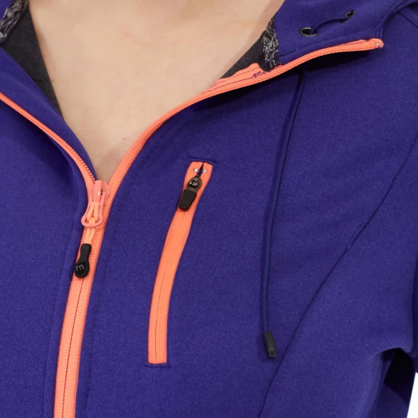 Daphne Full-Zip Hoodie Size S Color Purple