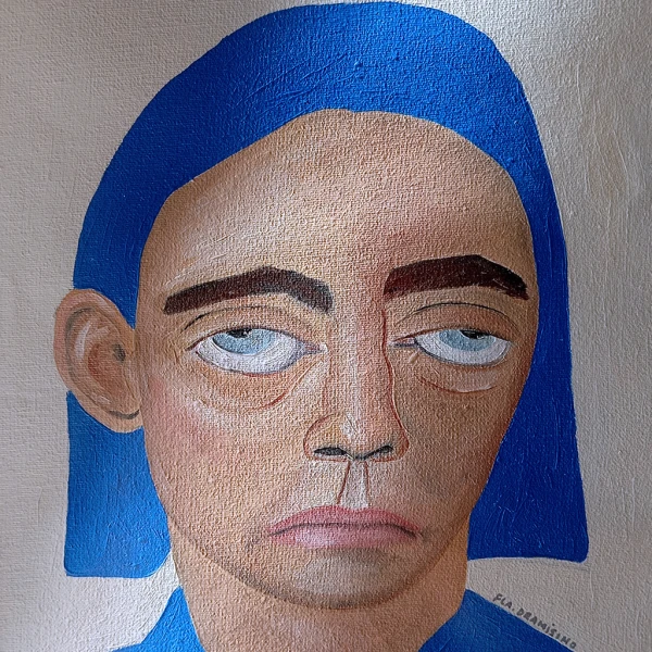 Caras azul