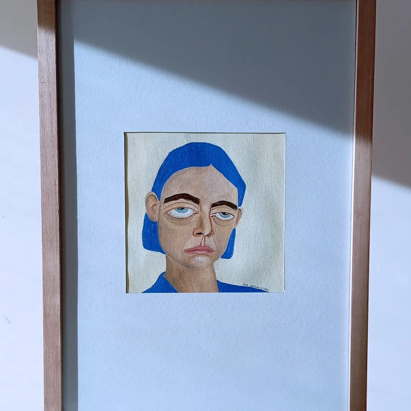 Caras azul