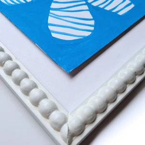 Marga Rayas - Pelotitas fondo blanco - 34,5x34,5