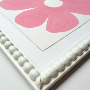 Pink 1 - Pelotitas fondo blanco - 33x33