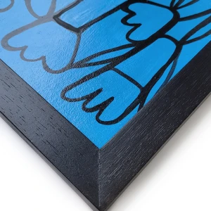 Jardín Celeste - Chata de 3 negro liso 33 x 23.5cm