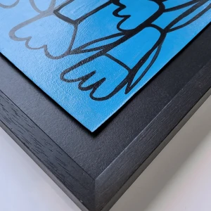 Jardín Celeste - L15 cajita negro liso 32 x 22cm