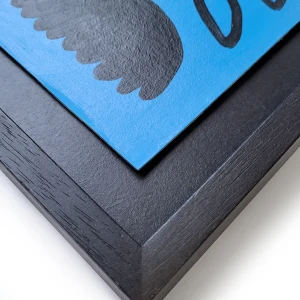 Gardenia Azul - L15 negro cajita con fondo negro 42 x 36cm