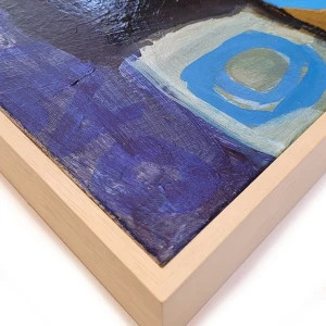 Díptico Azul - L15x35  marupa cera 123x136 (ancho de los dos juntos)