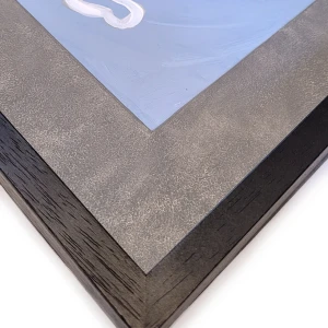 Lobo marino I - Marco negro con paspartu  gris 64x74 cm