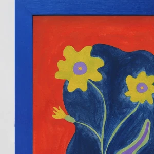 Verano - 21 x 30 / Varilla chata de 3 cm azul ultramar