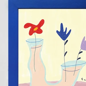 Ritual - 21 x 30 / Marco chato  de 3 cm azul ultramar