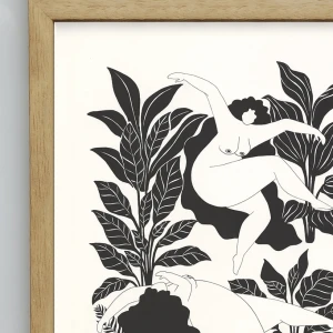 Ritual - 30 x 42 / Marco en L recto de 2 x 3.5 kiri natural