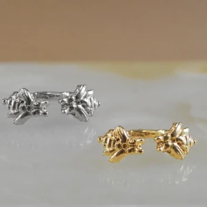 Anillo Abejitas - Color Plata / Diametro 1,98 cm