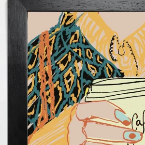 Camisa y saco - 21 x 30 / Marco chato de 3 cm negro liso