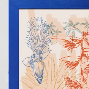 Tropi - Marco chato azul ultramar / 21 x 30