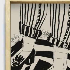 Mocasin - 21 x 30 / Marco box madera marupa natural