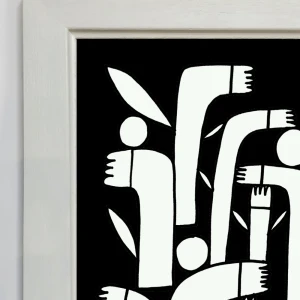 Juntos - Varilla chata de 3 cm con bajadita blanco / 21 x 30