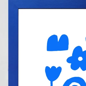 Azul - Varilla chata de 3 cm azul ultramarine / 21 x 30