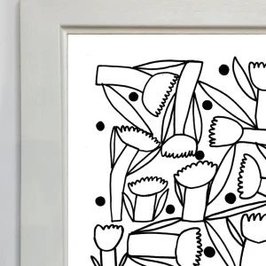 Amistad - Varilla chata de 3 cm con bajadita blanca / 21 x 30