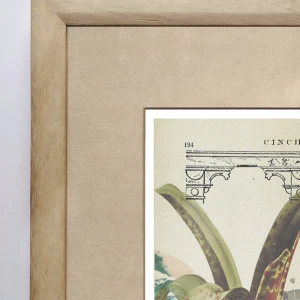 Cabrera 807 - Marco chanfle de 3 cm madera mas passepartout piedra