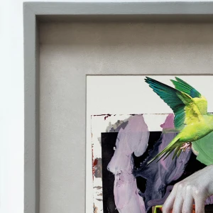 Escala - Marco tipo box gris mas passepartout