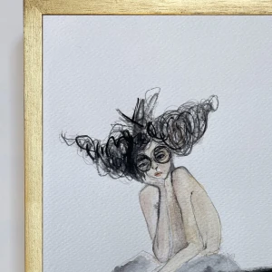 Mujer 1 - Chata 20 x 20 dorado