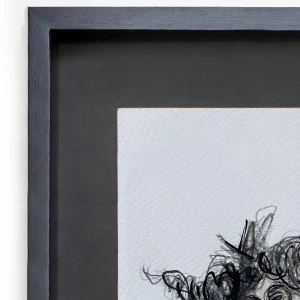 Mujer 1 - Marco tipo box negro + passepartout negro