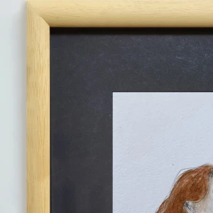 Mujer 4 - Marco bombe de 3 cm marupa + passepartout