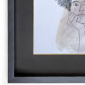 Mujer 6 - Marco tipo box negro mas passepartout